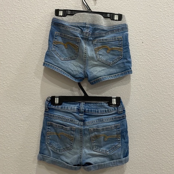 Justice jean shorts kids size 8 slim color blue - Picture 2 of 4